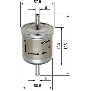 Bosch 0450905216 Volvo 850 C70 Cabrio Yakıt Filtresi