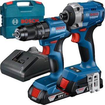 Bosch 06019N2024 GDR 18V-215 + GSB 185-Lİ Torklu Vidalama ve Darbeli Matkap Seti