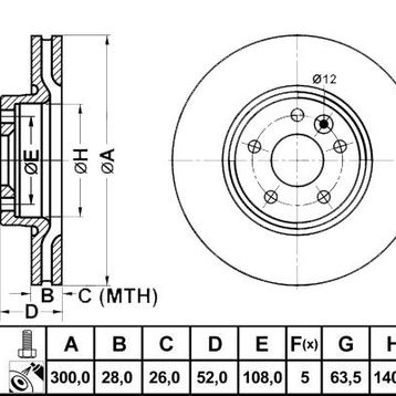Bosch 0986479974 Ön Fren Aynası