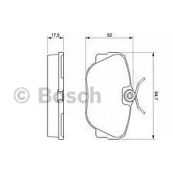 Bosch 0986491730 BMW E30 81-92 34111161347 Ön Fren Balatası