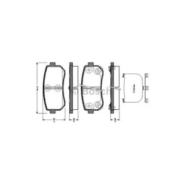 Bosch 0986494140 Hyundai Fren Balatası