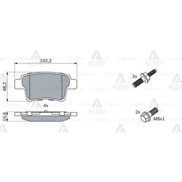 Bosch 0986494199 Arka Fren Balatası