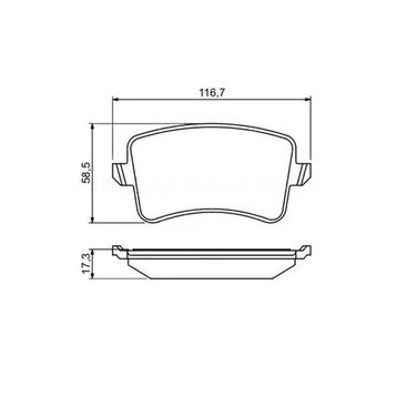 Bosch 0986494254 Vag A4 08-15 A5 07 Q5 10-17 Q5 09-12 Arka Fren Balatası