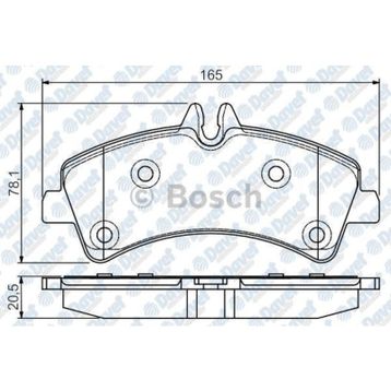Bosch 0986495099 Arka Fren Balatası