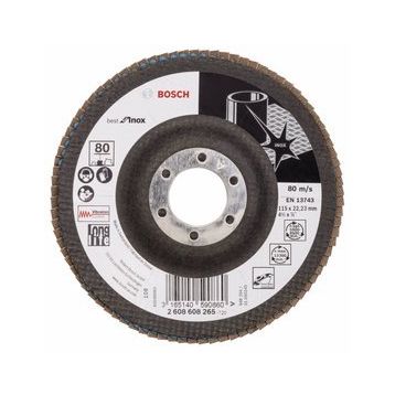 Bosch 115 mm 80 Kum Best Serisi Inox Flap Disk
