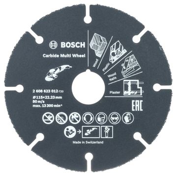 Bosch 115 mm Carbide Multi Wheel