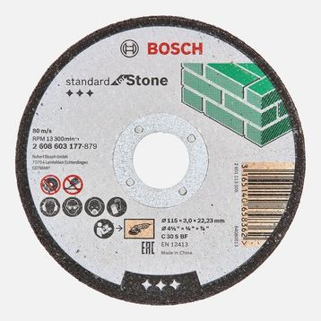 Bosch 115x3.0 mm Standard Seri Düz Taş Kesme Diski