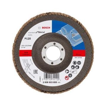 Bosch 125 mm 120 Kum Standard Seri Alox Flap Disk