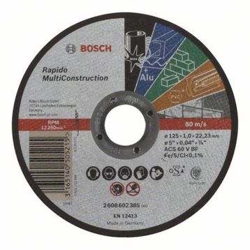 Bosch 125 x 1.0 mm Rapido Multiconstruction