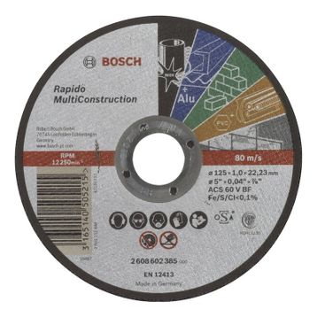 Bosch 125 x 1.0 mm Rapido Multiconstruction