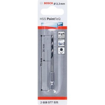 Bosch 1/4 Adap. Metal 3.3 mm Matkap Ucu