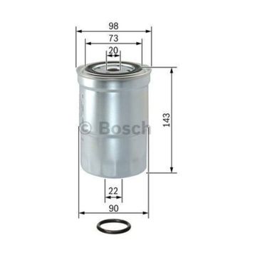Bosch 1457434459 Mitsubishi Pajero III 2.5TDI Yakıt Filtresi