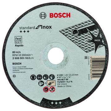 Bosch 150x1.6 mm Standard Seri Düz Inox Kesme Diski