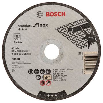 Bosch 150x1.6 mm Standard Seri Düz Inox Kesme Diski