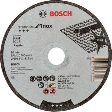 Bosch 150x1.6 mm Standard Seri Düz Inox Kesme Diski