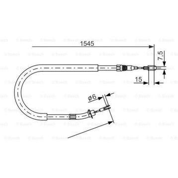 Bosch 1545 mm Fren Teli