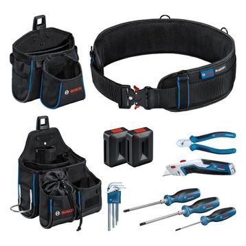 Bosch 1600A02H5C 6 Parça Profesyonel Çanta Kemer ve El Aleti Seti