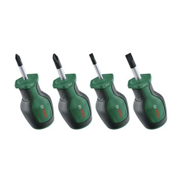 Bosch 1600A032UJ Topaç Kısa 4 Parça Tornavida Seti