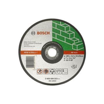 Bosch 180x3 mm Expert For Metal Kesme Taşı Düz