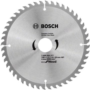 Bosch 190 x 30 mm 48 Diş Ecow Daire Testere Bıçağı