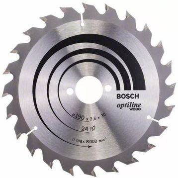 Bosch 190x30 mm 24 Diş Daire Testere Bıçağı