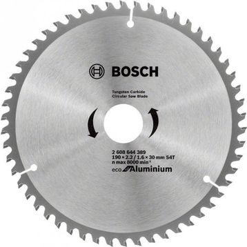 Bosch 190x30 mm 54 Diş Optiline Eco Aluminyum Daire Testere Bıçağı