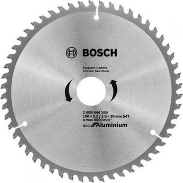 Bosch 190x30 mm 54 Diş Optiline Eco Aluminyum Daire Testere Bıçağı