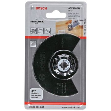 Bosch 1'li Starlock Acz 100 Bb Bım Bombeli Ahşap ve Metal İçin Segman Testere Bıçağı