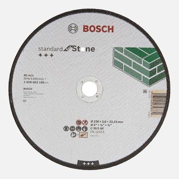 Bosch 230x3.0 mm Standard Seri Düz Taş Kesme Diski