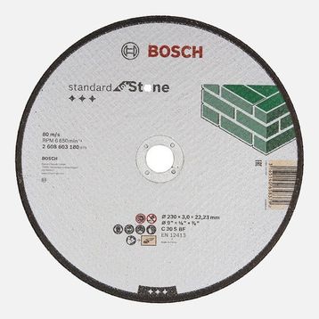 Bosch 230x3.0 mm Standard Seri Düz Taş Kesme Diski
