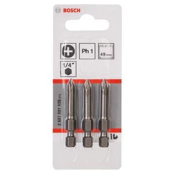 Bosch 2607001526 PH 1x49 mm 3'lü Vidalama Ucu