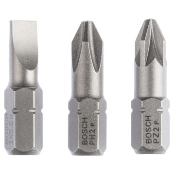 Bosch 2607001766 PH2/PZ2/SL1,0 25 mm 3'lü ExtraHard Bits Uç
