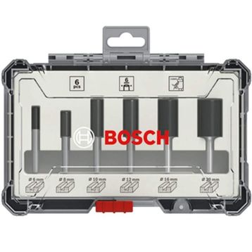 Bosch 2607017465 6 Parça Düz 6 mm Pro Freze Seti