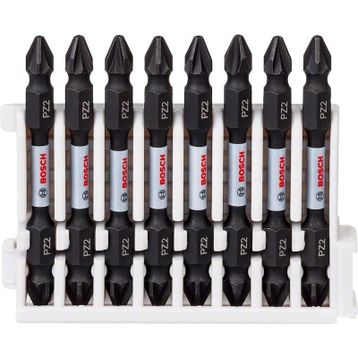 Bosch 2608522338 Impact PZ2 65 mm Çift Taraflı 8'li Bits Uç Seti