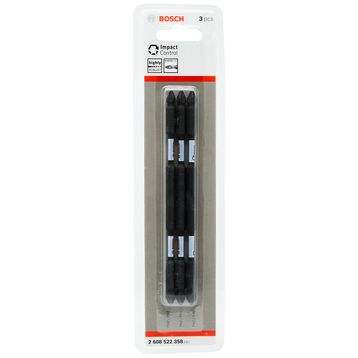 Bosch 2608522358 Impact PH2 150 mm Çift Taraflı 3'lü Bits Uç Seti