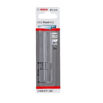 Bosch 2608577153 HSS PointeQ 1 mm 2'li Metal Matkap Ucu