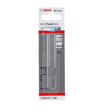 Bosch 2608577153 HSS PointeQ 1 mm 2'li Metal Matkap Ucu