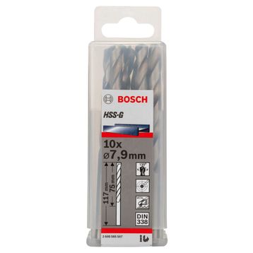 Bosch 2608585507 HSS-G 7.9x117 mm 10'lu Matkap Ucu