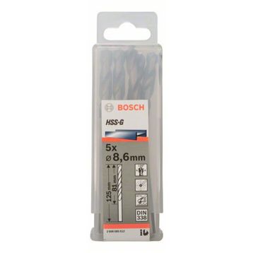 Bosch 2608585512 HSS-G 8.6x125 mm 5'li Matkap Ucu