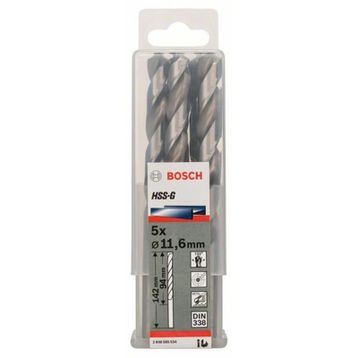Bosch 2608585534 HSS-G 11.6x142 mm 5'li Matkap Ucu