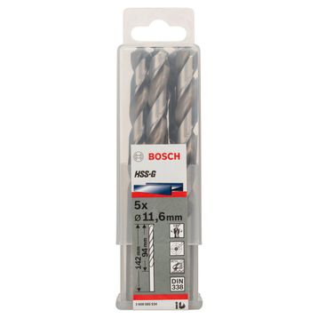 Bosch 2608585534 HSS-G 11.6x142 mm 5'li Matkap Ucu