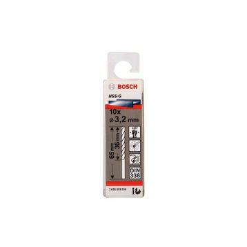 Bosch 2608595056 HSS-G 3.2x65 mm 10'lu Matkap Ucu