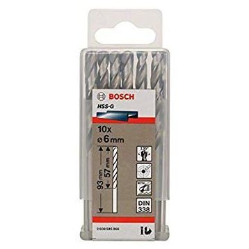 Bosch 2608595066 HSS-G 6x93 mm 10'lu Matkap Ucu
