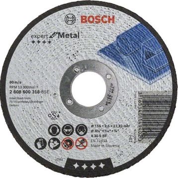 Bosch 2608600318 115x2.5 mm Düz Metal Kesici Disk