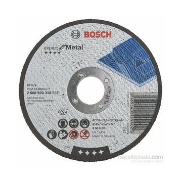 Bosch 2608600318 115x2.5 mm Düz Metal Kesici Disk