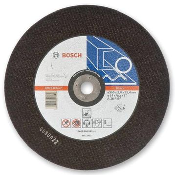 Bosch 2608600543 350x25.40x2.8 mm 10'lu Düz Metal Kesici Disk