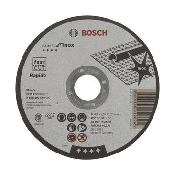 Bosch 2608600549 125x1.0 mm Düz Çelik Kesici Disk