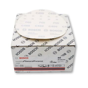 Bosch 2608621749 C450 125 mm Deliksiz 60 Kum 50'li Zımpara Kağıdı