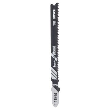 Bosch 2608630037 T 119 B Basic for Wood 5'li Dekupaj Testere Bıçağı