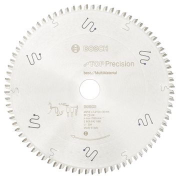 Bosch 2608642098 254x30 mm 80 Diş Çoklu Malzeme Kesici Disk